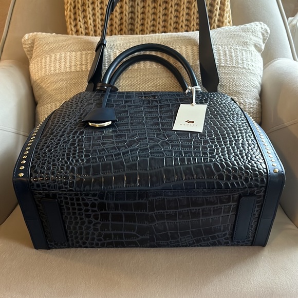 Radley London Croc Large Tote in Navy - Picture 10 of 14